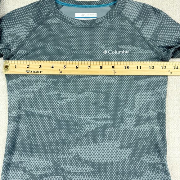 Columbia Long-Sleeve Shirt Kids Size XS 6/7 Gray Camouflage Camo Athletic - Picture 6 of 10